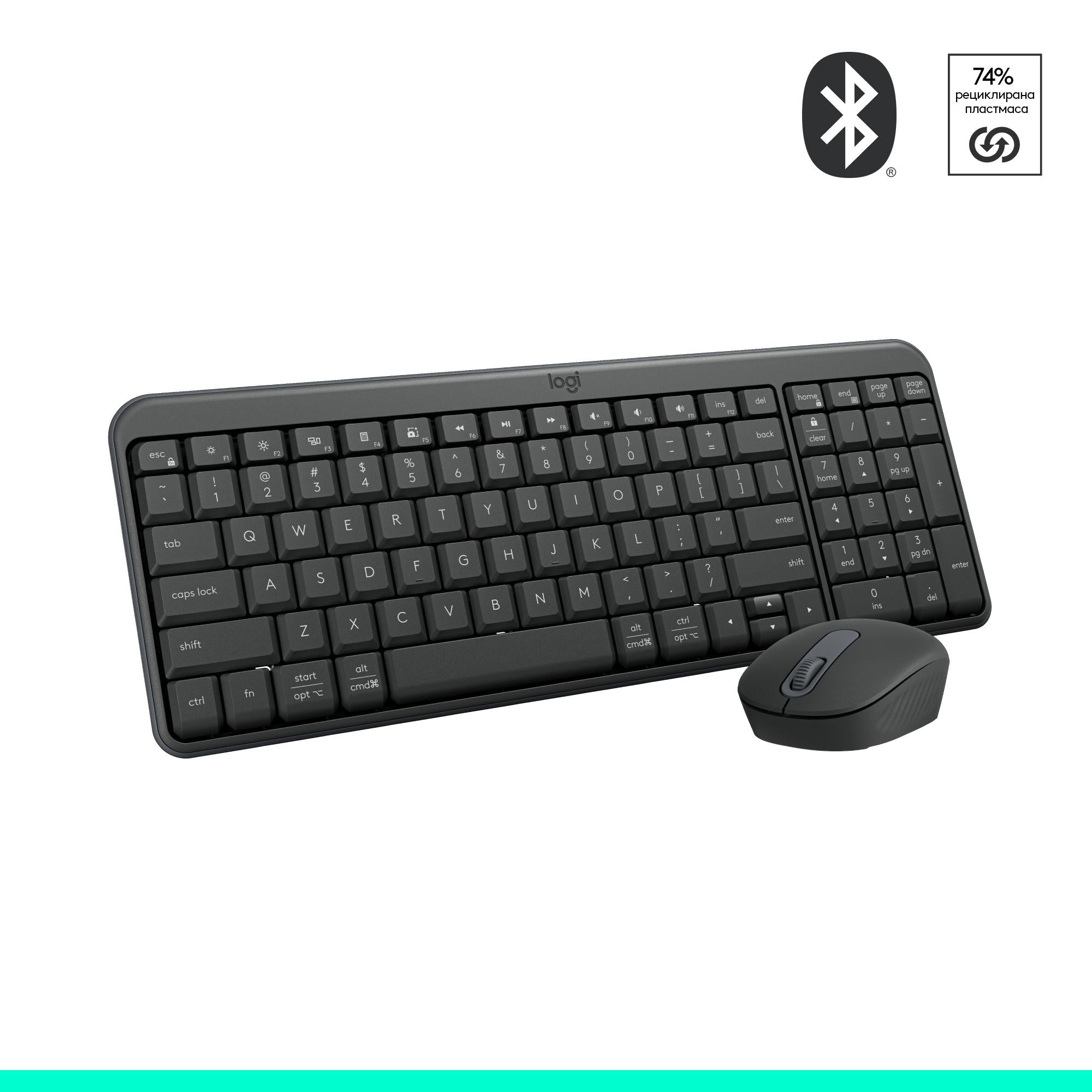Logitech MK250 Graphite Wireless Combo - Cycled