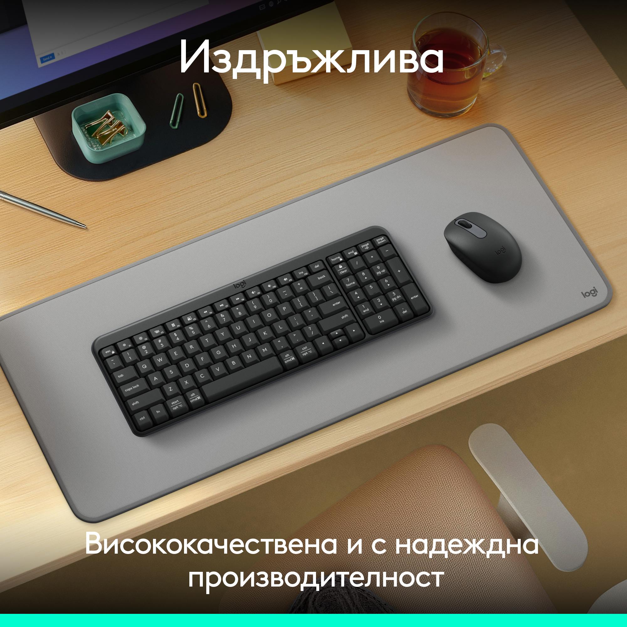 Logitech MK250 Graphite Wireless Combo - Cycled