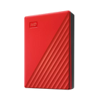 Външен хард диск Western Digital My Passport, 4TB, 2.5" - Червен