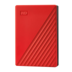 Външен хард диск Western Digital My Passport, 4TB, 2.5" - Червен