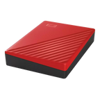 Външен хард диск Western Digital My Passport, 4TB, 2.5" - Червен