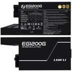 Lian Li EDGE 1200W 80+ Gold PCIe 5.1, ATX 3.1 Power Supply - Black
