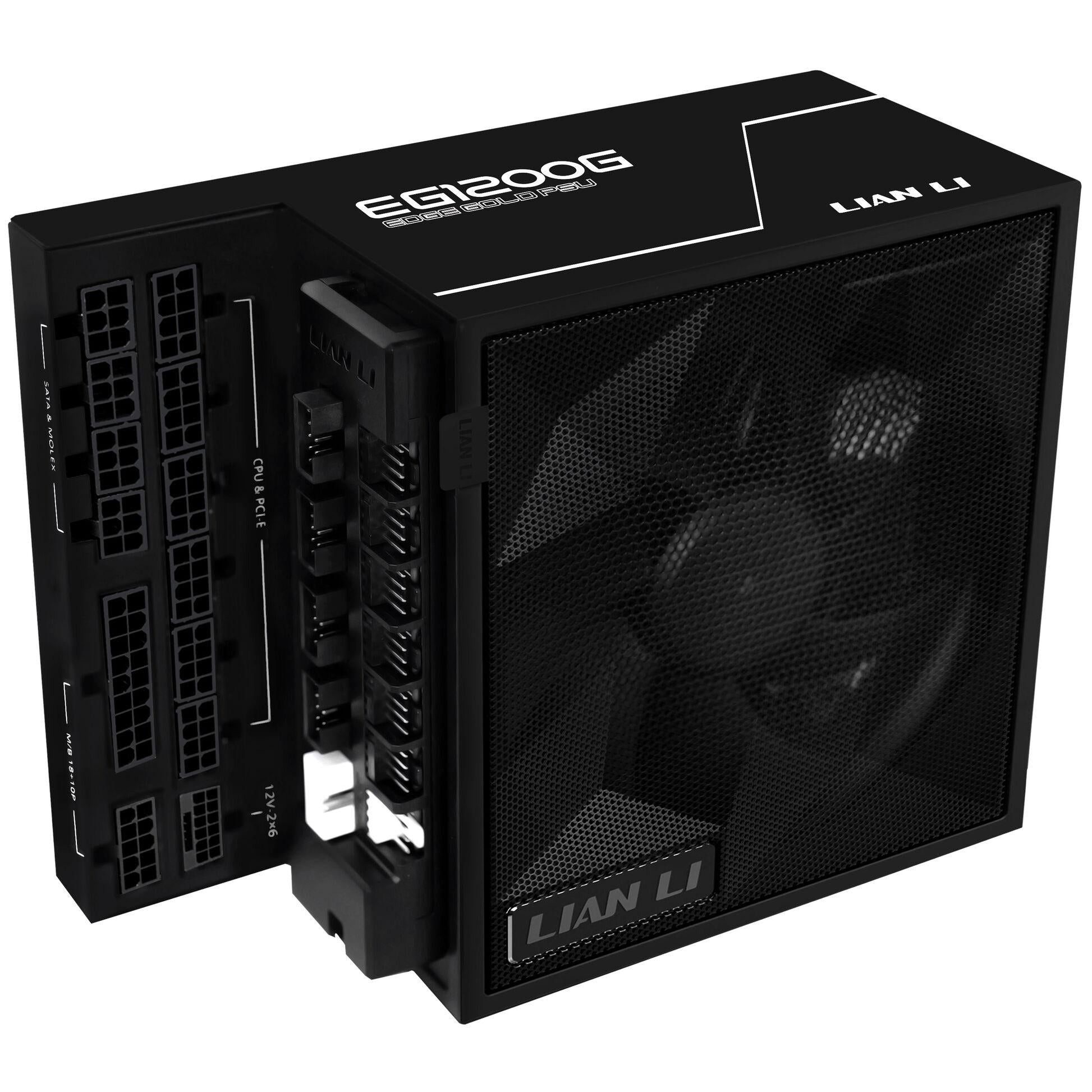 Захранващ блок Lian Li EDGE 1200W 80+ Gold PCIe 5.1, ATX 3.1 - Черно