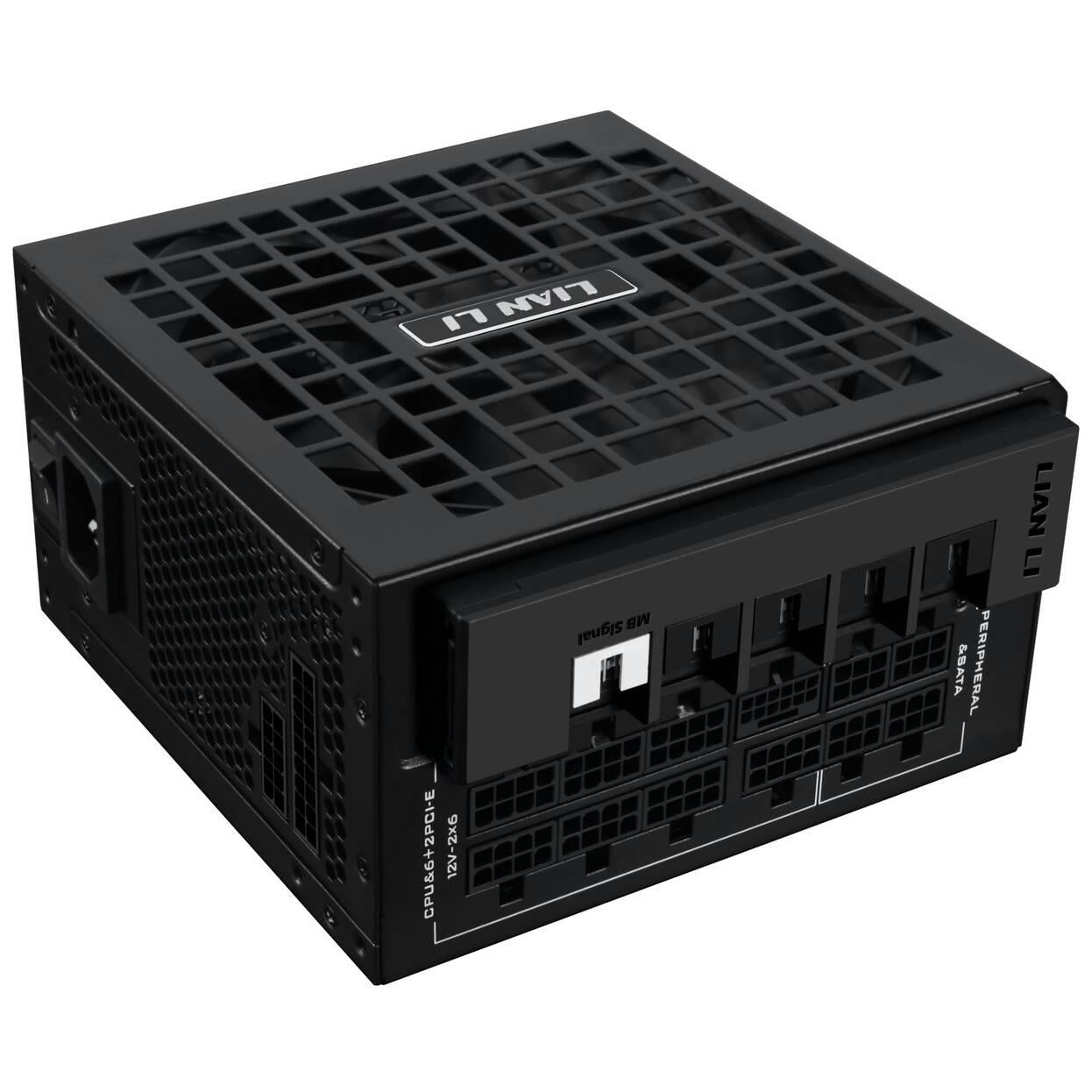 Захранващ блок Lian Li RS 1200W 80+ Gold PCIe 5.1, ATX 3.1, RS Hub - Черно