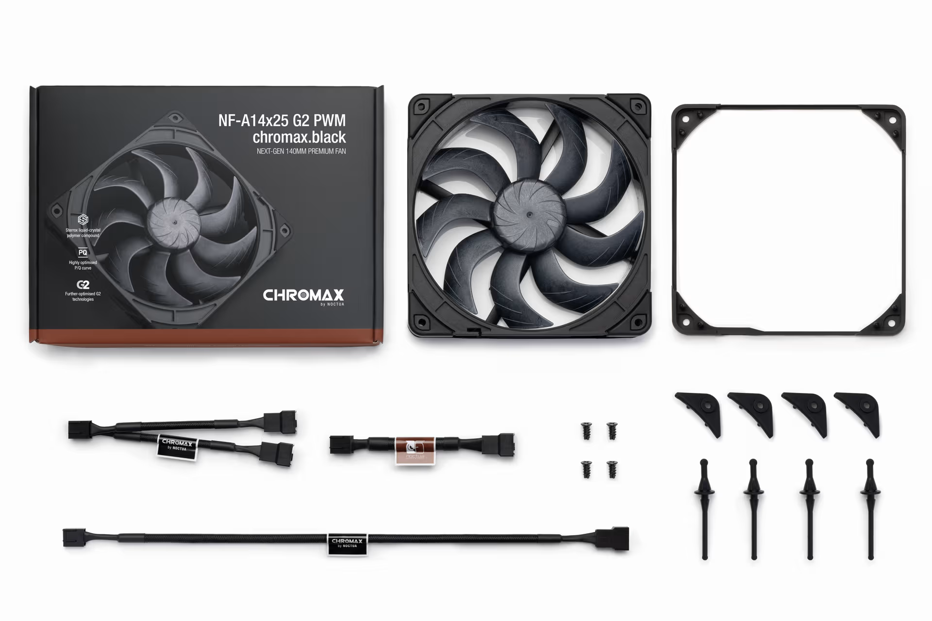 Вентилатор Noctua A14x25 G2 PWM chromax.black