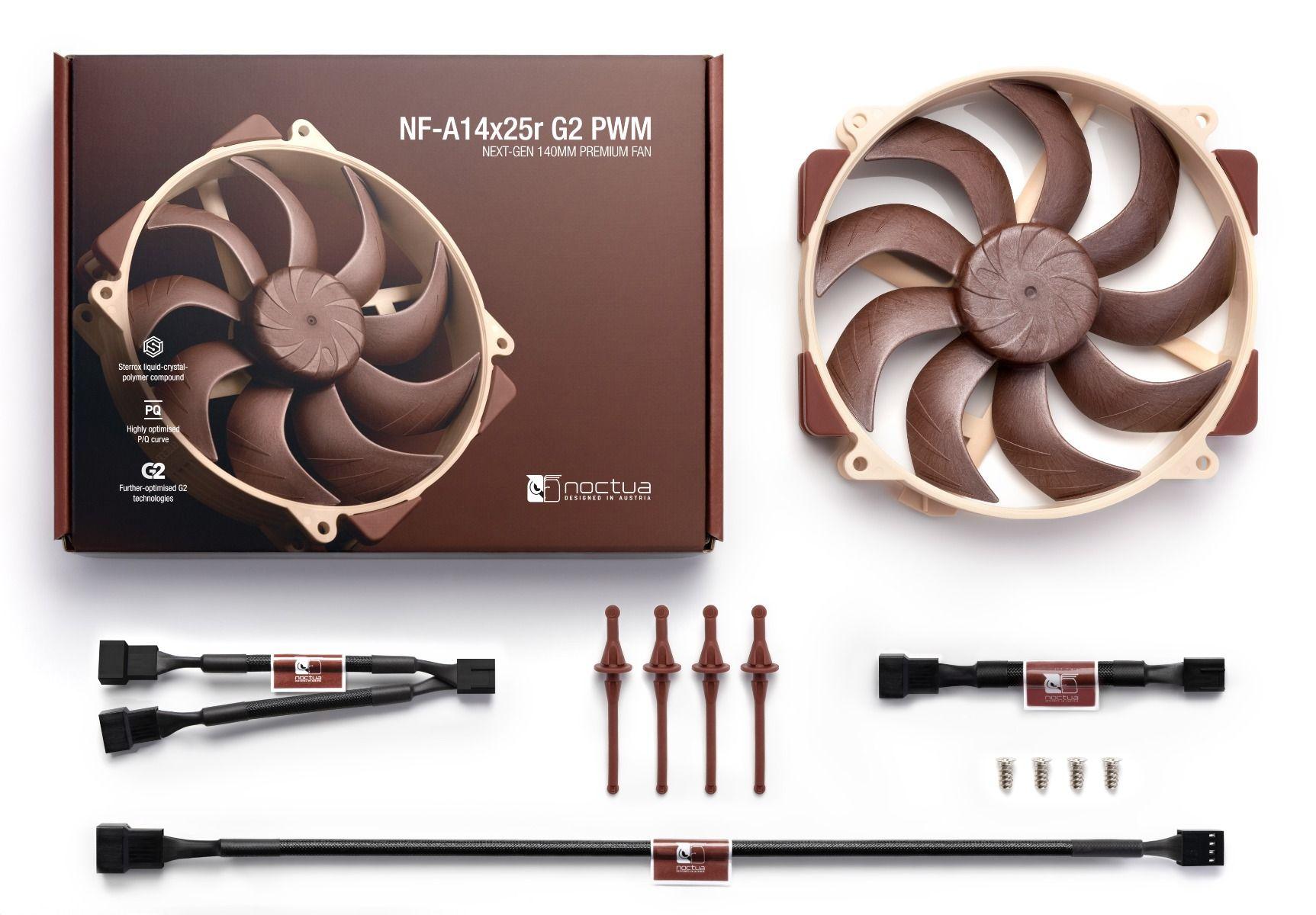 Вентилатор Noctua NF-A14x25r G2 PWM, 140mm