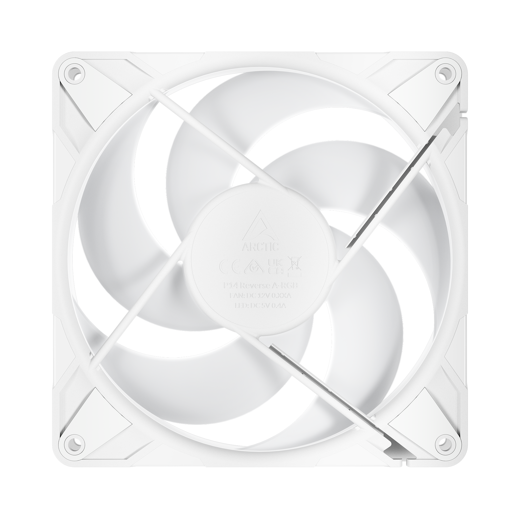 Комплект вентилатори 3-Pack ARCTIC P14 Pro Reverse A-RGB White 140mm PWM - ACFAN00328A