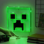 Paladone Lamp: Minecraft - Creeper Wall Mountable LED Neon Light, PP14020MCFVN