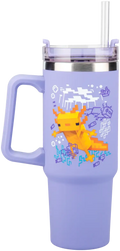 Чаша Paladone: Minecraft - Purple 900ml Multiway Travel Cup Straw,  PP14948MCF