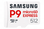 Samsung microSDXC Memory Card, 512GB P9 Express, 800 MB/s, UHS-I 90 MB/s U3, V30, A1
