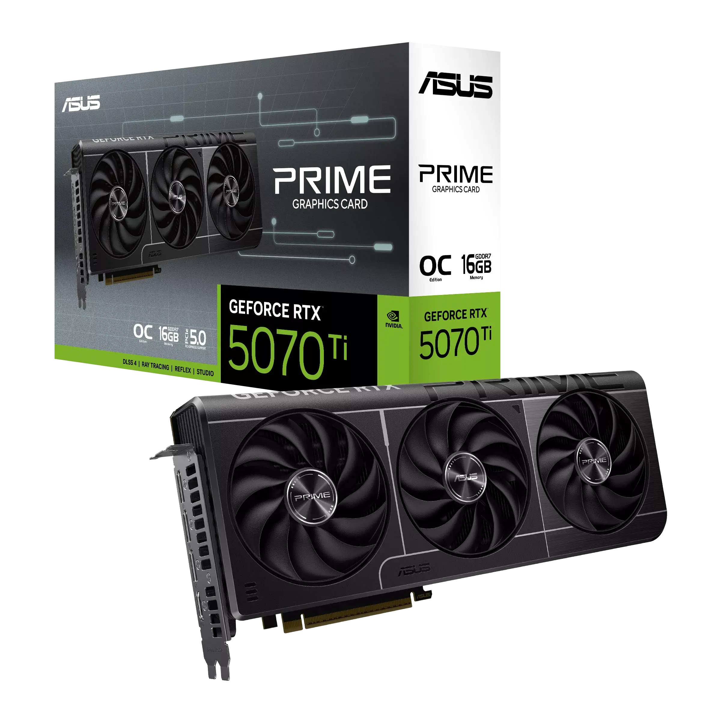 Видео карта ASUS PRIME RTX 5070 TI OC Edition 16GB GDDR7