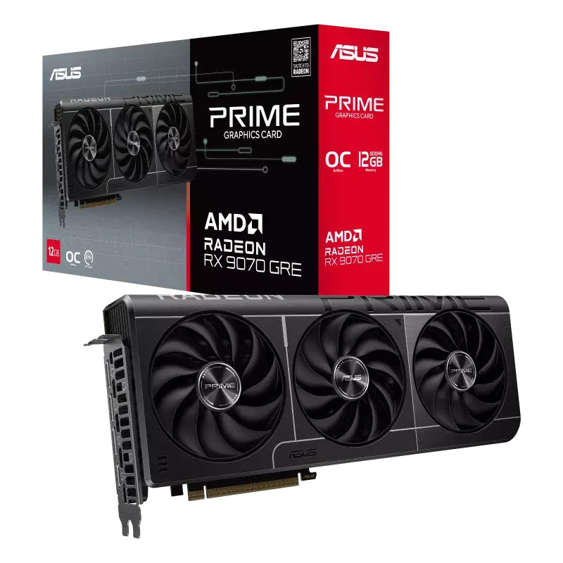 Видео карта ASUS PRIME RADEON RX 9070 GRE OC 12GB GDDR6