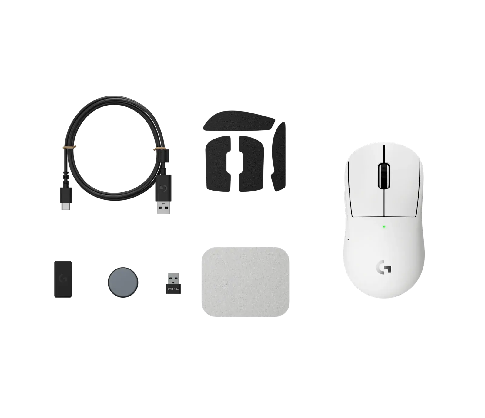 Безжична Мишка Logitech G Pro X Superlight 2c compact, Бяло