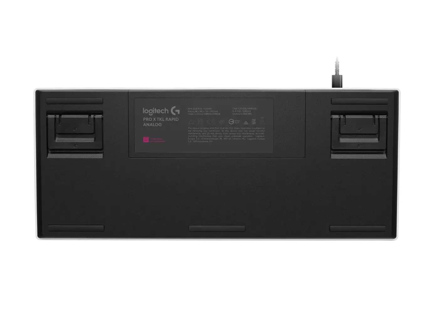Геймърска механична клавиатура Logitech G Pro X RAPID TKL, Magnetic Analog Switch, Бял