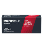 CR123 3V Industrial Lithium Battery, 10 pcs. per pack PROCELL INTENSE DURACELL /price for 10 batteries/