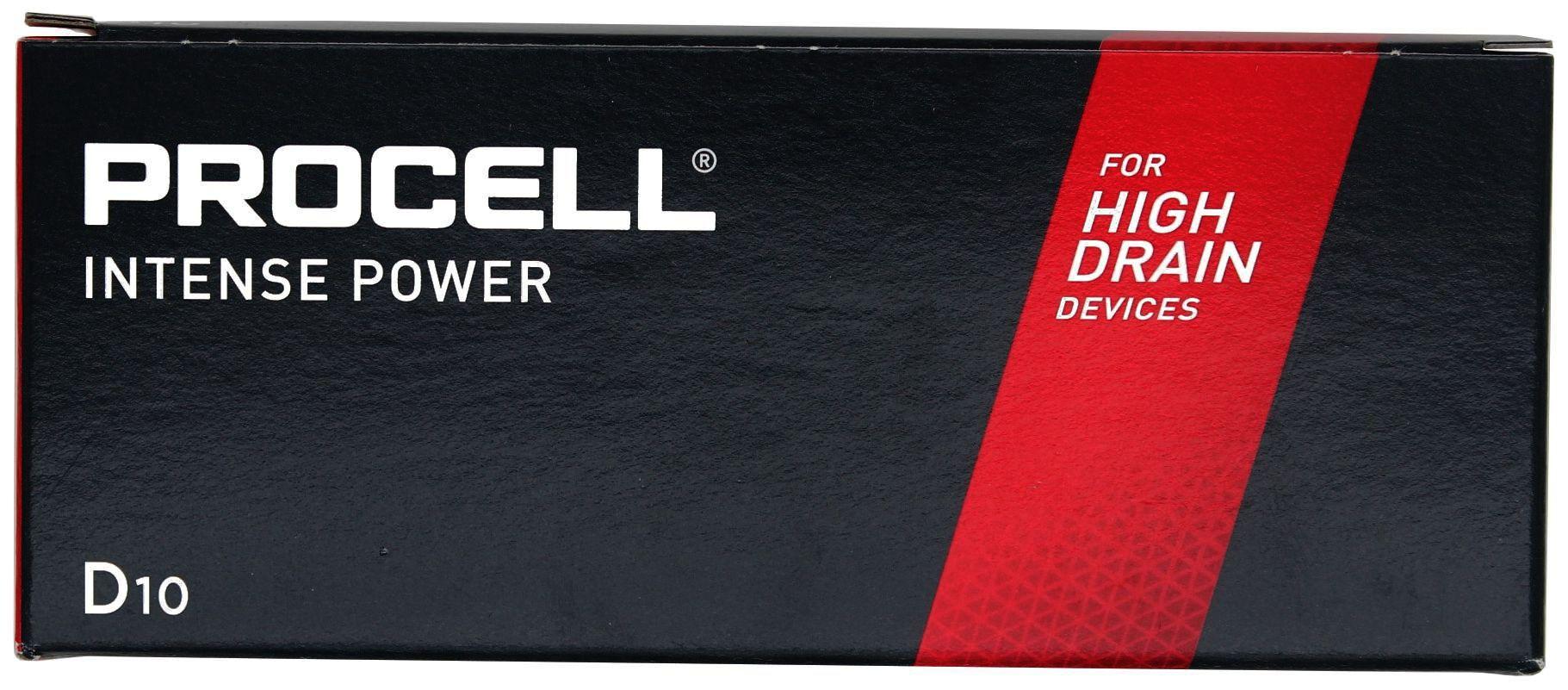 Батерия алкална индустриална LR20 D 10pk опаковка INTENSE  PROCELL /цена за 10 бр./