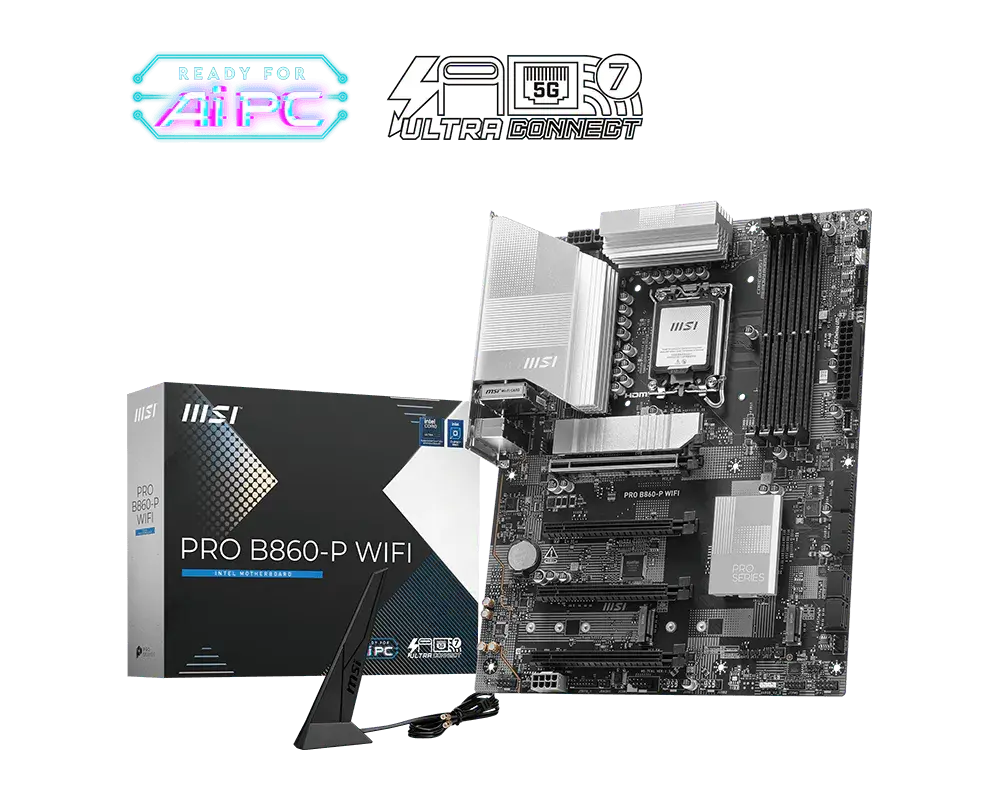 Дънна платка MSI PRO B860-P WIFI 7, LGA 1851