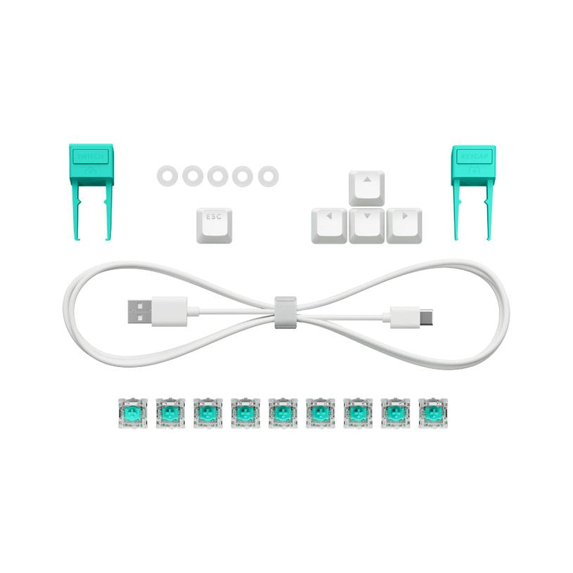 Геймърска механична клавиатура Logitech G512 X 75 - Dual Swap Analog/Mechanical Switch - White
