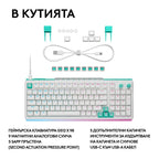 Геймърска механична клавиатура Logitech G512 X 98 - Dual Swap Analog/Mechanical Switch - White