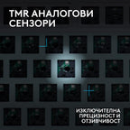 Геймърска механична клавиатура Logitech G512 X 98 - Dual Swap Analog/Mechanical Switch - White