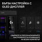 Геймърска механична клавиатура Logitech G Pro X2 RAPID TKL, Magnetic Analog Linear Switch - Черен