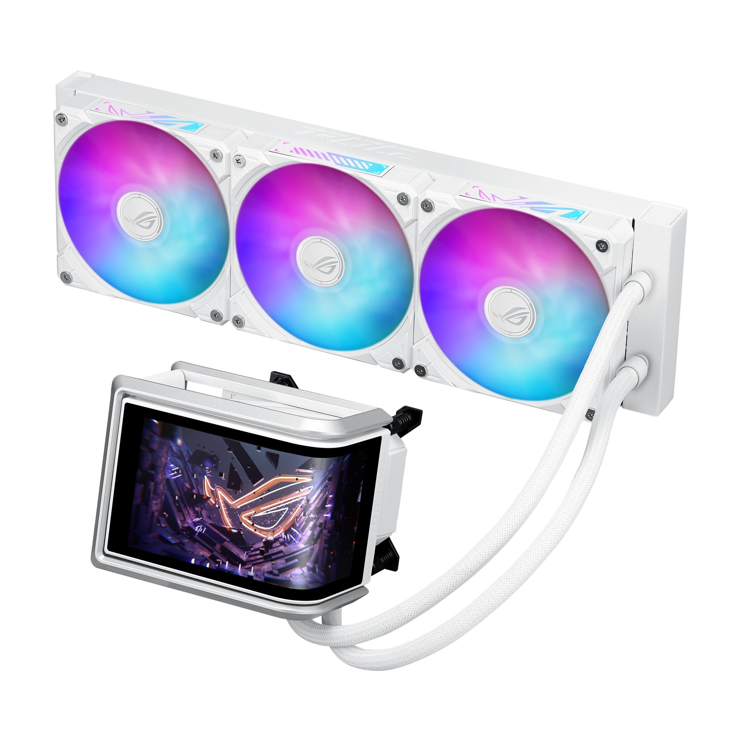 Охладител за процесор ASUS ROG Ryuo IV 360 ARGB White Edition 6.67" Curved AMOLED Display