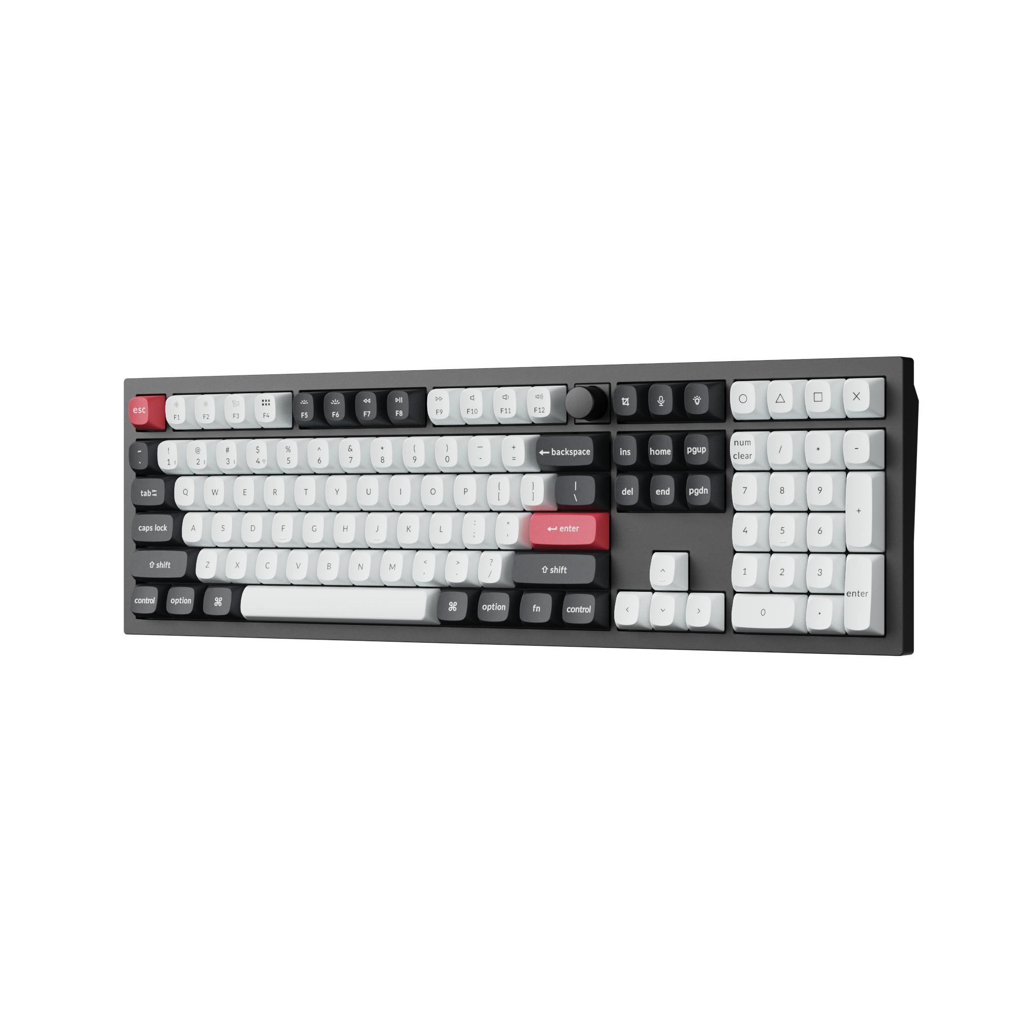 Безжична механичка клавиатура Keychron Q6 HE QMK Gateron Double-Rail Magnetic Switch - Carbon Black