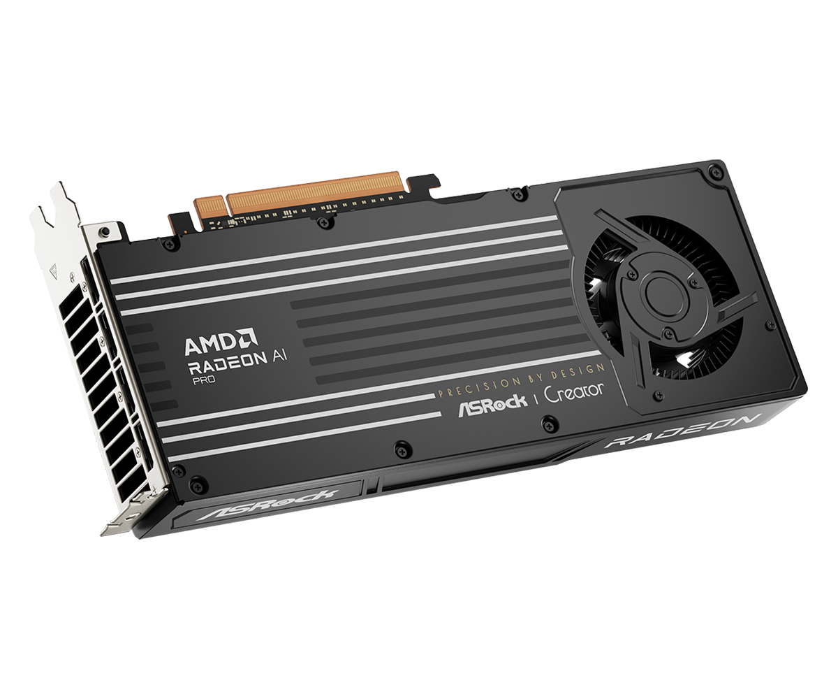 Видео карта ASRock RADEON AI PRO R9700 Creator 32GB GDDR6