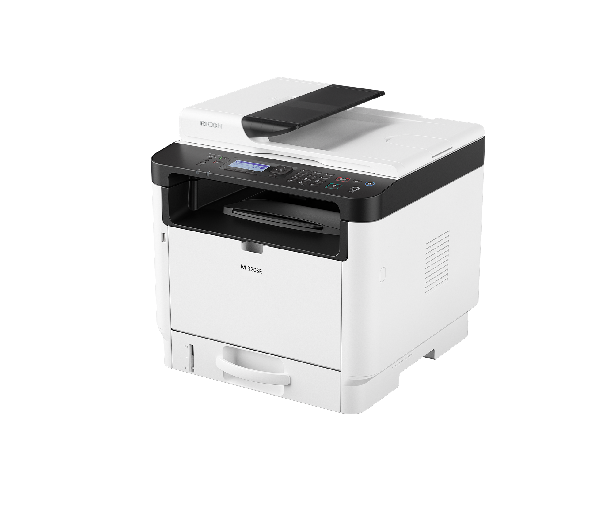 Мултиф.у-во принтер/скенер/копир RICOH M 320FSE, А4,32стр/мин, LAN,USB, 7000 стр,ARDF