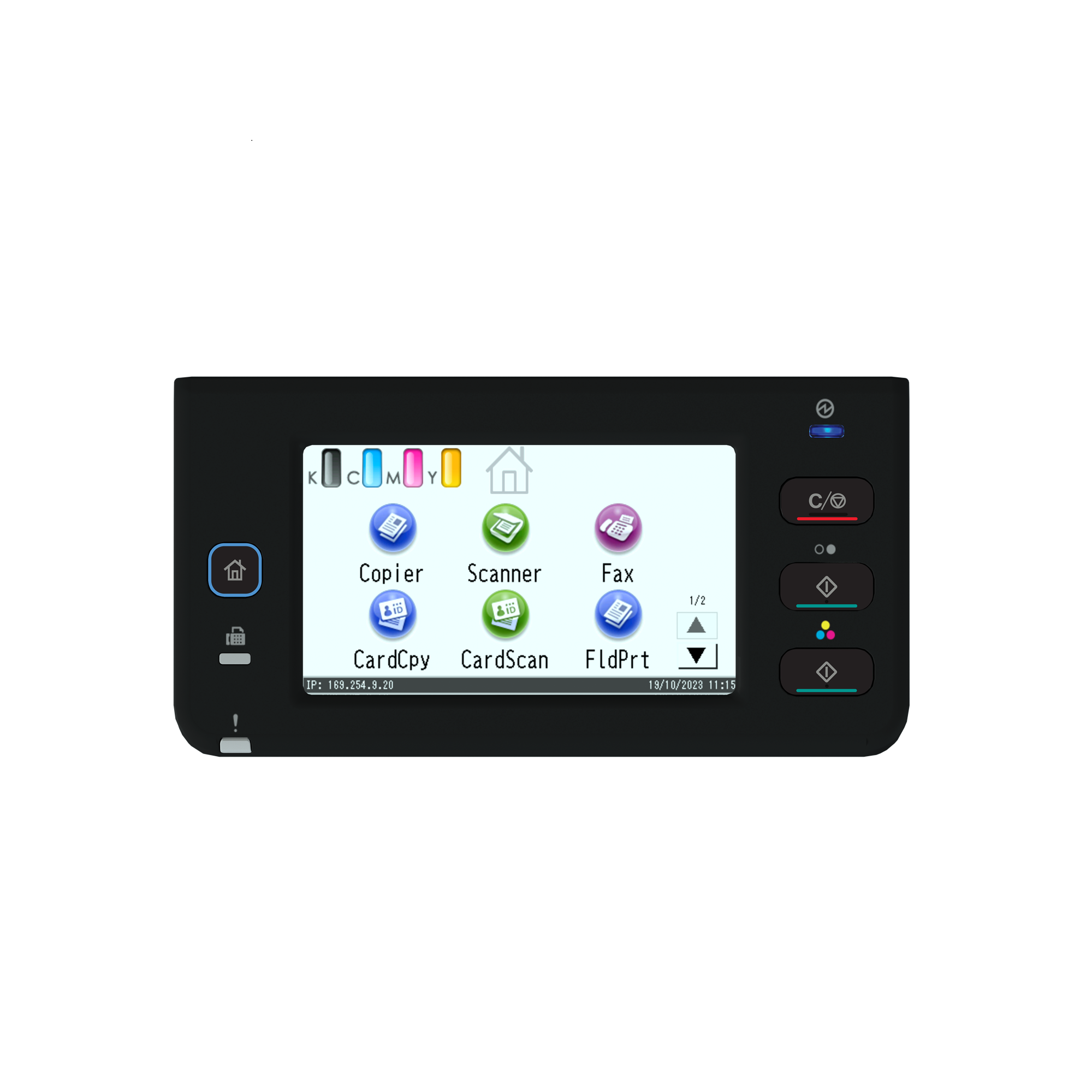 МФУ цветно у-во принтер/скенер/копир RICOH M C320FSE, 32 стр/мин, SPDF/50стр/,LAN,Bluetooth, 4.3"тъч дисплей