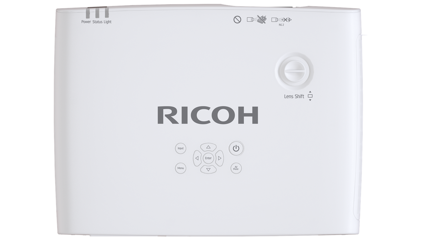 Късофокусен лазeрен 3CLD проектор RICOH WUL5A40ST,55-150" WXGA 1920x1200, 4500 Lumens,от 51 см