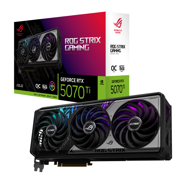Видео карта ASUS ROG STRIX RTX 5070 TI OC 16GB GDDR7