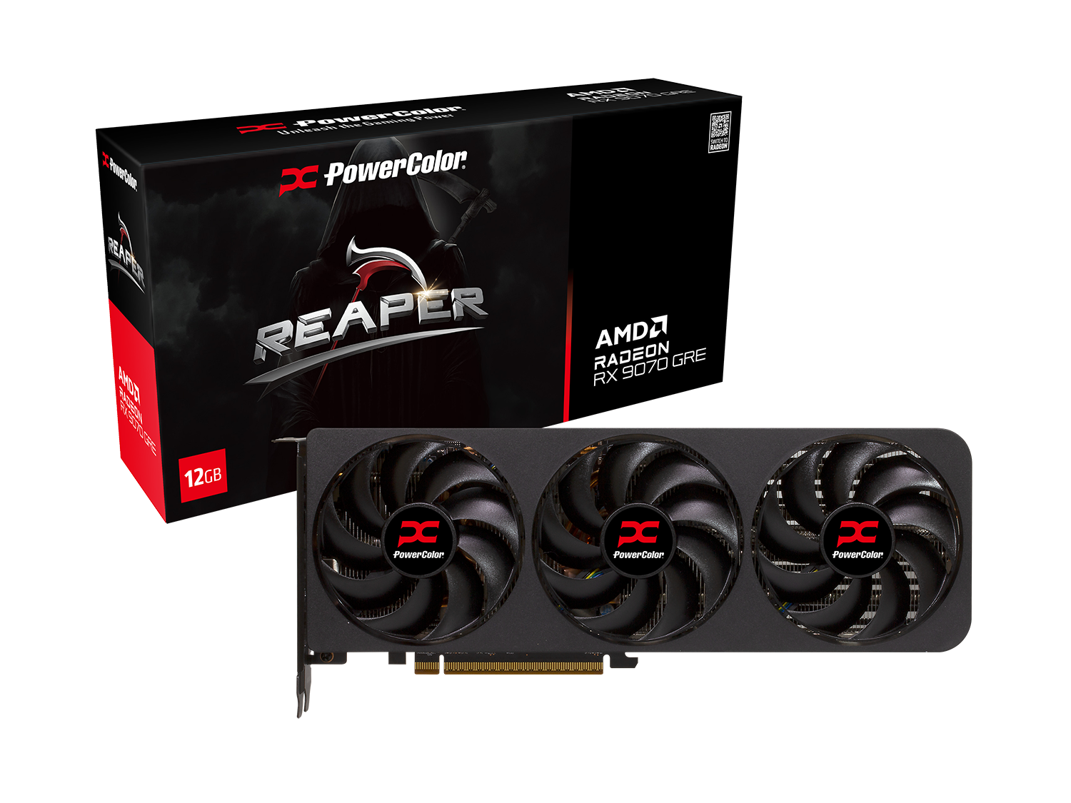 Видео карта PowerColor Radeon RX 9070 GRE Reaper 12GB GDDR6