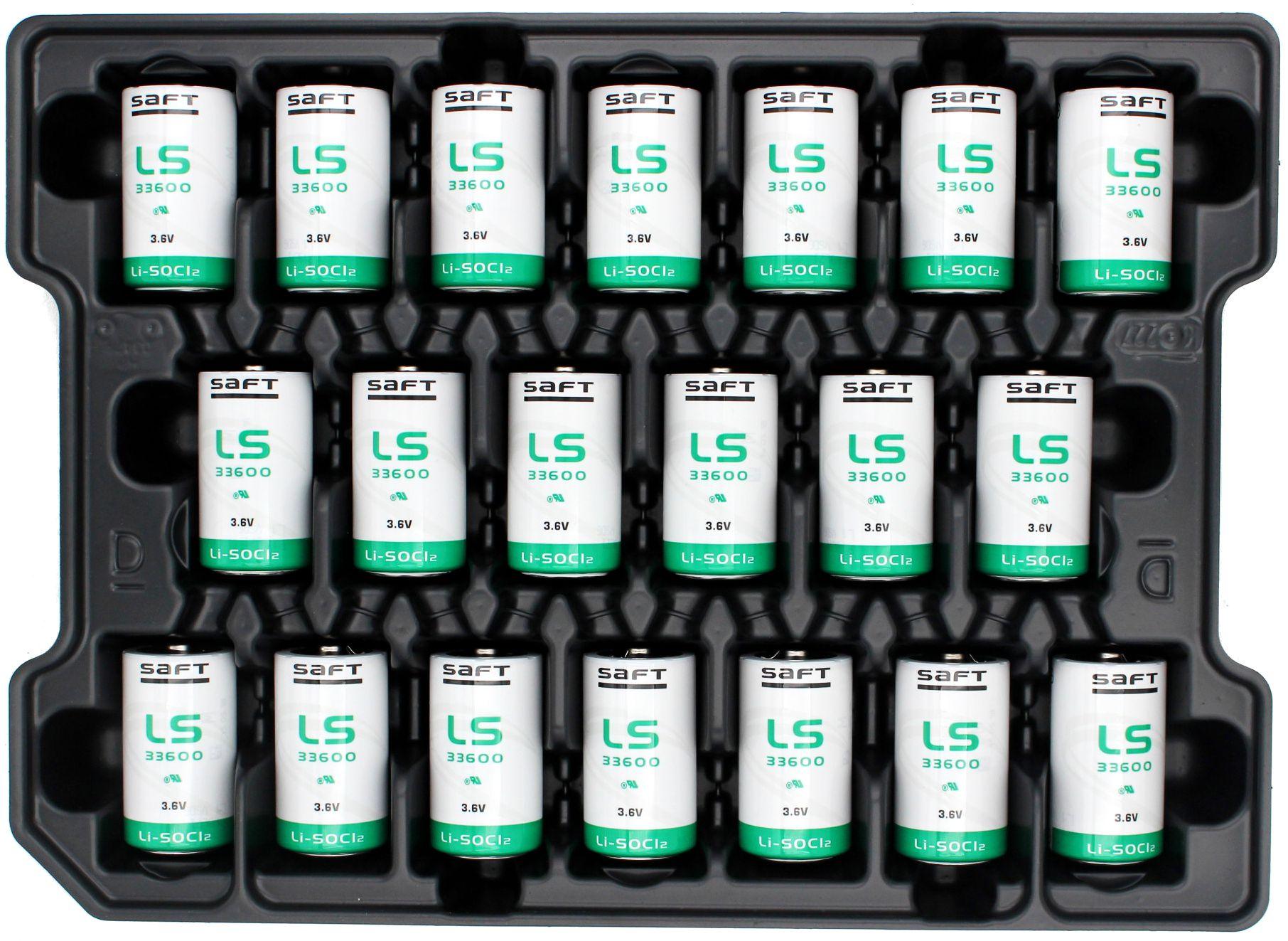 Литиево тионил хлоридна батерия SAFT LSH20, LS33600 3,6V R20 17Ah STD /с пъпка/