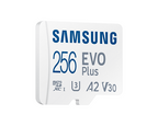 Samsung EVO Plus Memory Card, microSDXC, UHS-I, 256GB, Adapter