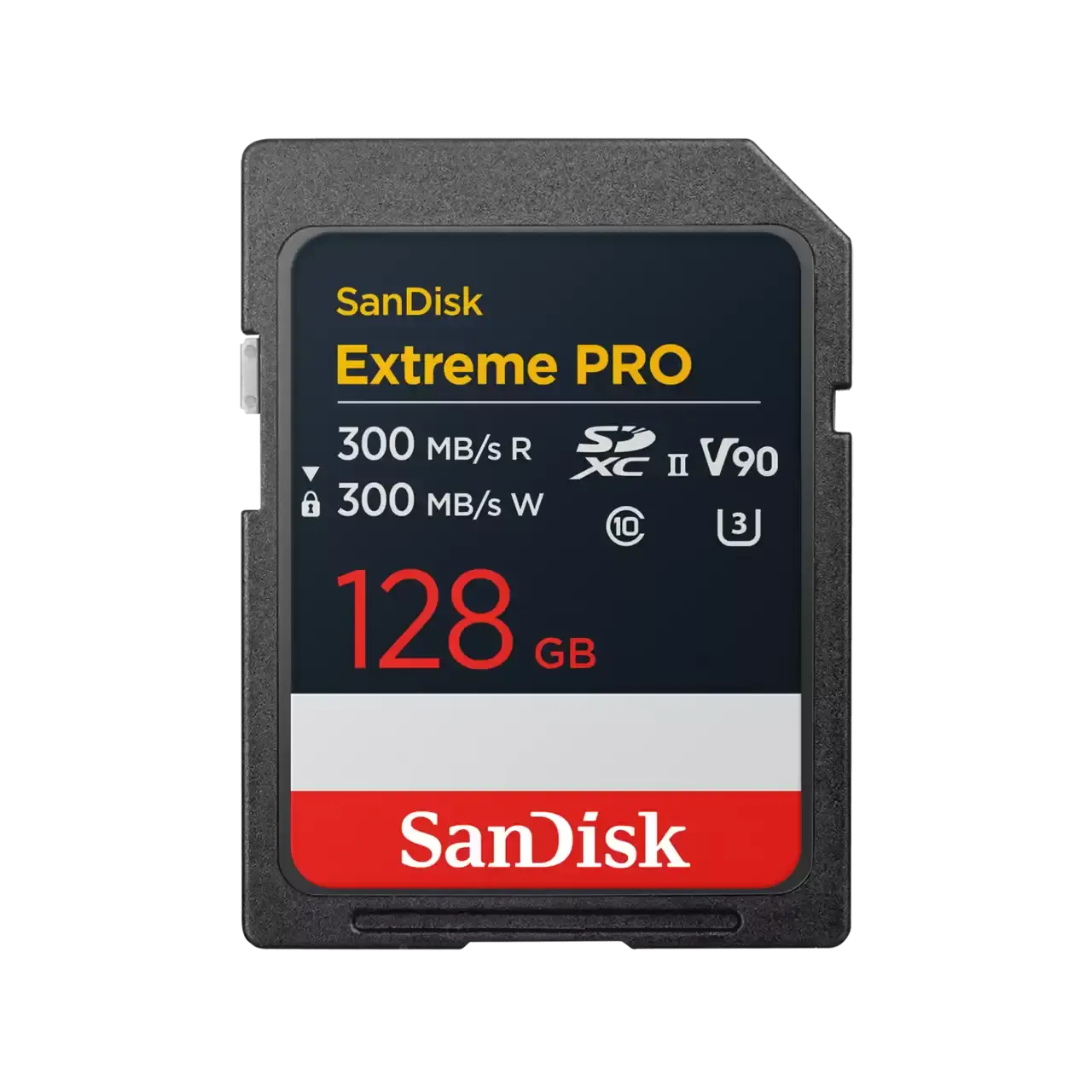 SanDisk Карта памет Extreme Pro SDXC 128GB 300MB/s & 300Mb/s Class 10 V90 UHS-II
