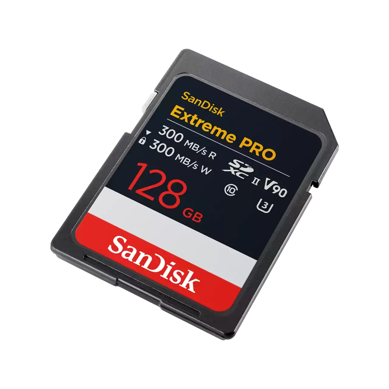 SanDisk Карта памет Extreme Pro SDXC 128GB 300MB/s & 300Mb/s Class 10 V90 UHS-II