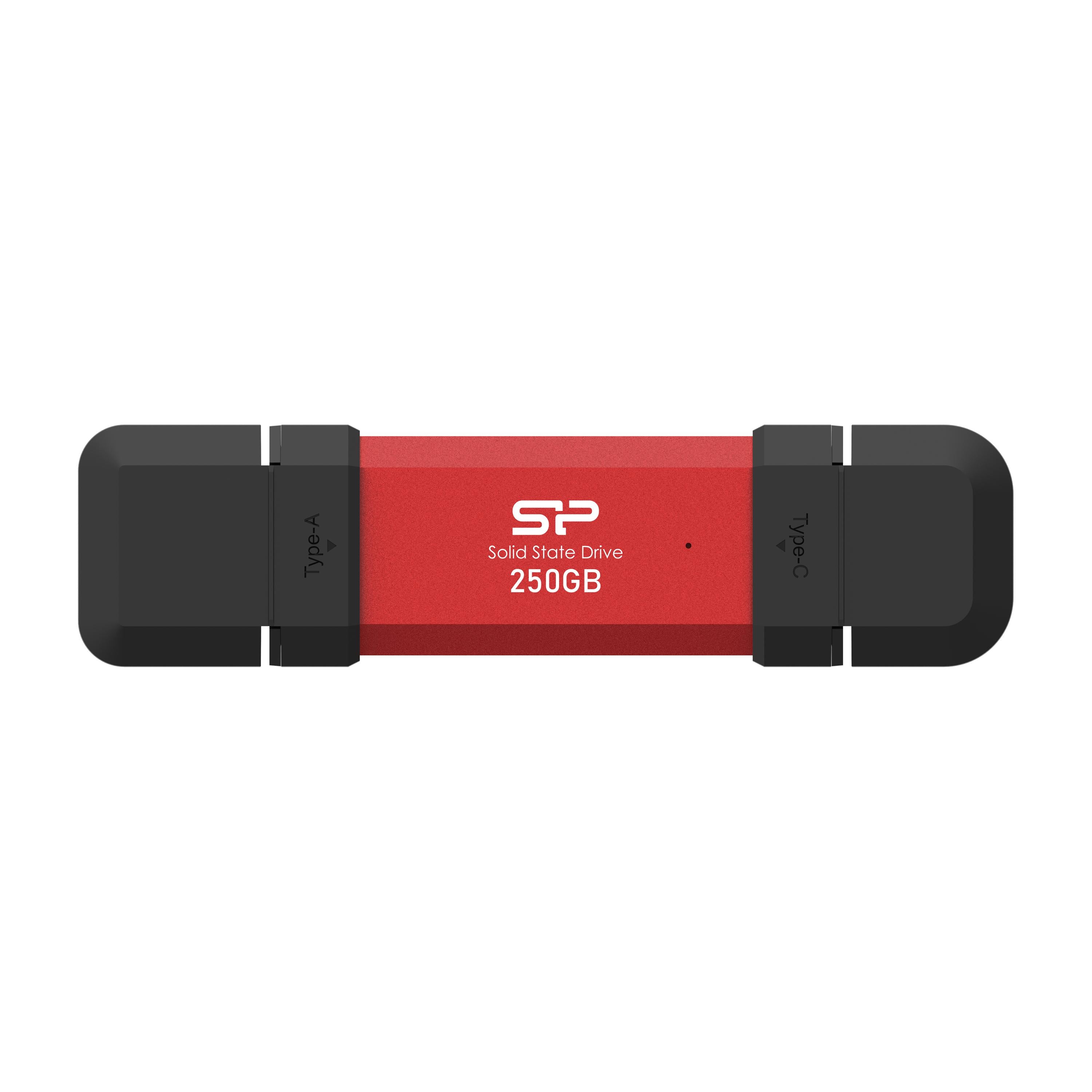 Външен SSD Silicon Power DS72 Red - 250GB