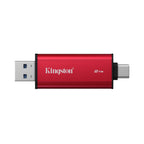 Flash drive Kingston Dual USB-A/C Portable SSD 2TB - Black/Red