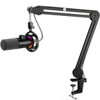 FIFINE T658 Dynamic RGB Microphone with Stand - Black
