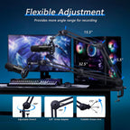 FIFINE T658 Dynamic RGB Microphone with Stand - Black
