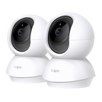 TP-Link Tapo C200P2 Pan/Tilt Home Security WiFi Camera - 2 Pack