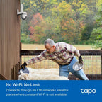Outdoor Security 4G LTE Camera TP-Link Tapo C501 - 1080P Pan/Tilt