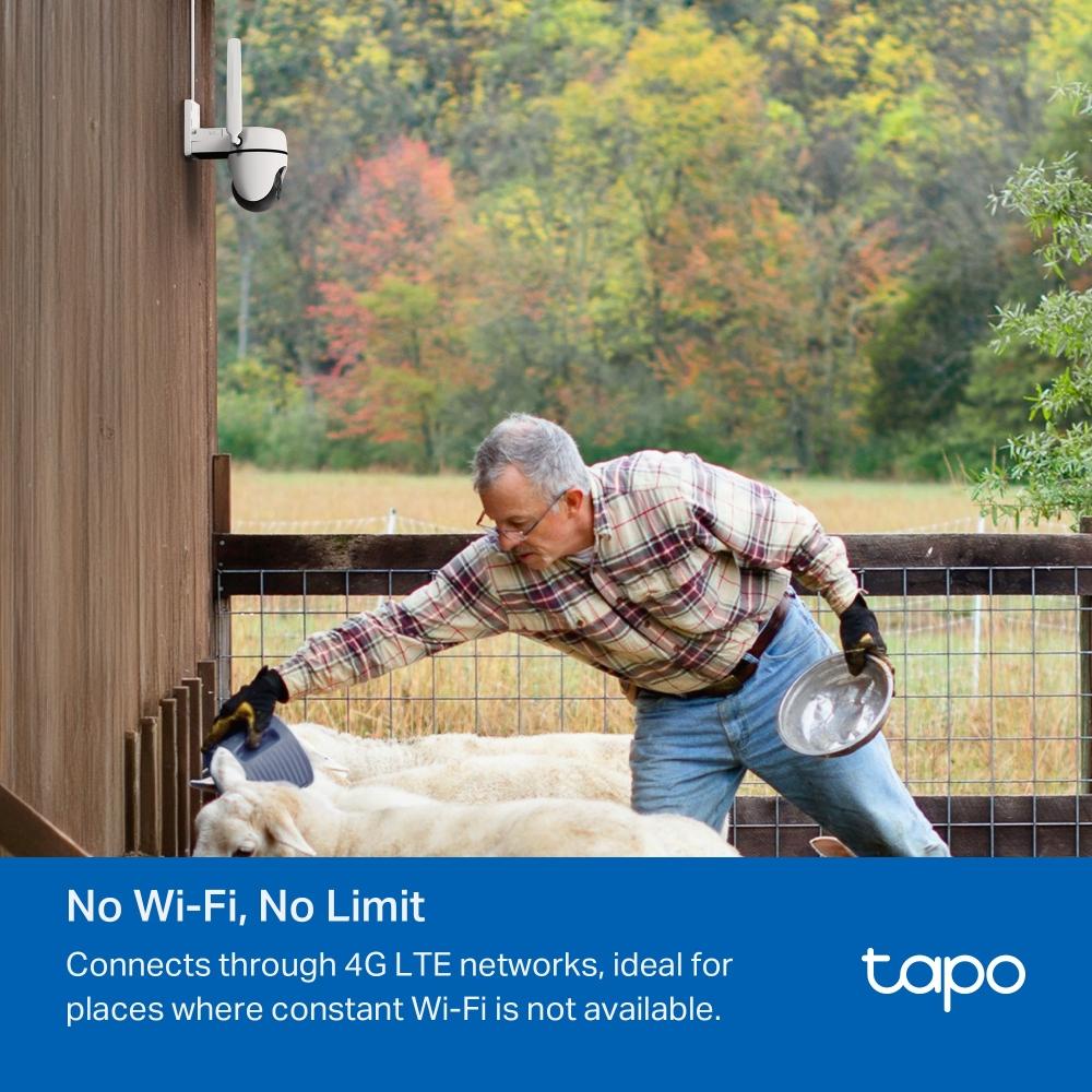 Външна охранителна 4G LTE камера TP-Link Tapo C501 - 1080P Pan/Tilt