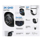 TP-Link Tapo C520WS - 2K Pan/Tilt Outdoor Security WiFi Camera