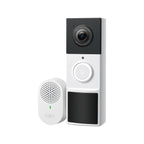TP LINK Smart Video Doorbell Tapo D210, 2K QHD (2560×1440), 160° Viewing Angle, microSD up to 512 GB, 2.4Ghz, AI Recognition