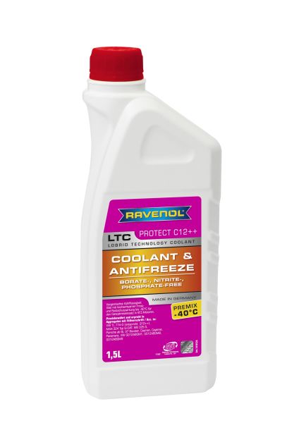 Антрифиз RAVENOL G12++/G40, 1,5L, виолетов, готов за употреба