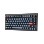Keychron V1 MAX QMK 75% Carbon Black Mechanical Keyboard - Wireless