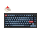 Keychron V1 MAX QMK 75% Carbon Black Mechanical Keyboard - Wireless