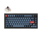 Keychron V1 MAX QMK 75% Carbon Black Mechanical Keyboard - Wireless